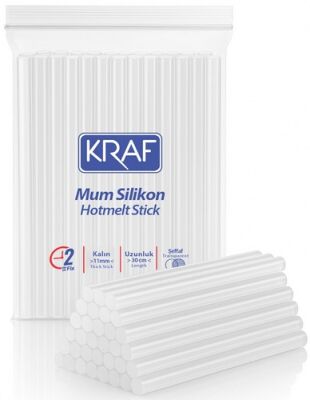 Kraf Slikon Şeffaf 30 cm Kalın 1 kg 4011 - 1