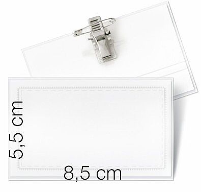 Kraf Yaka Kartı Sert Klipsli & İğneli 505G - 2