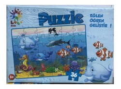 Laco Puzzle Akvaryum 22x32 cm 36 Parça