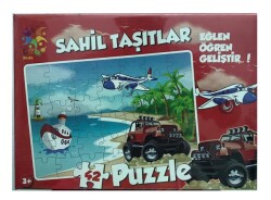Laco Puzzle Sahil Taşıtlar 22x32 cm 36 Parça