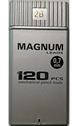 Magnum Min 0.7 mm 2B 120'li, Silver