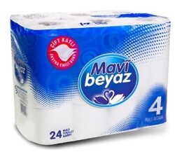 Mavi Beyaz Tuvalet Kağıdı 24'lü