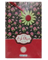 Mavi Gün Kokulu Defter 13.5x21cm 224 Sayfa , Aşk Olsun
