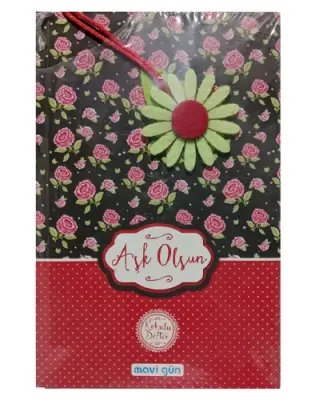 Mavi Gün Kokulu Defter 13.5x21cm 224 Sayfa , Aşk Olsun - 1