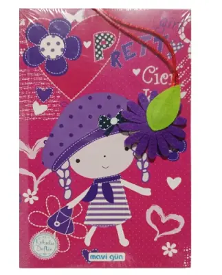 Mavi Gün Kokulu Defter 13.5x21cm 224 Sayfa , Cici Kız - 1