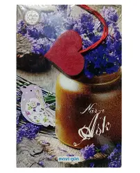 Mavi Gün Kokulu Defter 13.5x21cm 224 Sayfa , Nar-ı Aşk