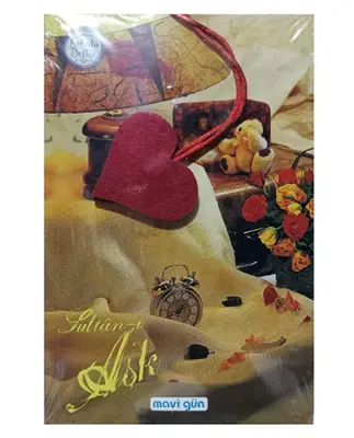 Mavi Gün Kokulu Defter 13.5x21cm 224 Sayfa , Sultan-ı Aşk - 1
