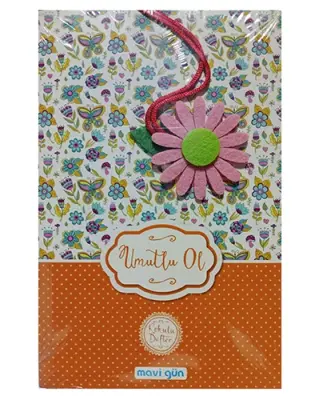 Mavi Gün Kokulu Defter 13.5x21cm 224 Sayfa , Umutlu Ol - 1