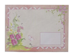 Mektup Zarfı Desenli 13x18 cm M:3