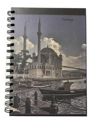 Mikro A5  Sert Kapak Spiralli Defter Çizgili 100 Yaprak