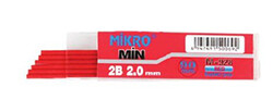 Mikro M-928 Kırmızı Min 90 mm  2B 2.0 mm  6'lı Tüp
