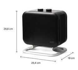 Mill Fan Isıtıcı 1800 W-Siyah - 5