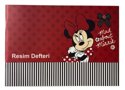 Minnie Mouse A4 PP Kapak Resim Defteri 30 Yaprak - 1