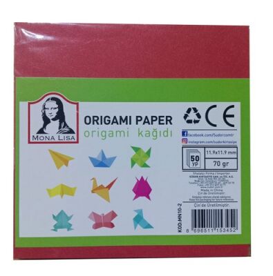 Mona Lisa Origami Kağıdı 14.8x14.8 cm 70 gr 50 Yaprak - 1
