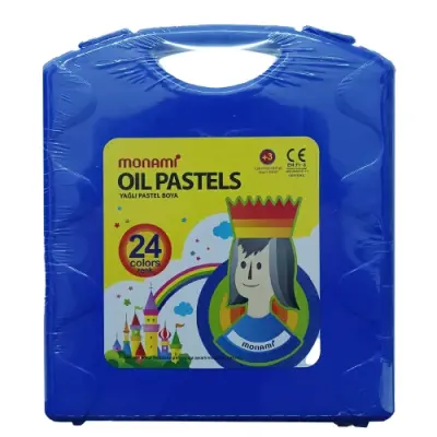 Monami Çantalı Pastel Boya, Mavi 24 Renk - 1