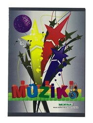 Mopak A4 Karton Kapak  Müzik  Defteri, 40 Yaprak