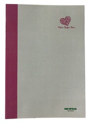 Mopak A4 Karton Kapak Defter, Kareli ,96 Yaprak M:12