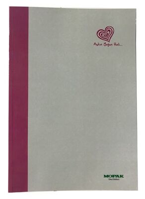 Mopak A4 Karton Kapak Defter, Kareli ,96 Yaprak - 12