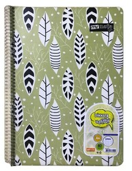 Mynote Hafif Yaprak Metod Defter Spiralli PP Kapak Çizgili 80 Yaprak M:7
