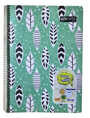 Mynote Hafif Yaprak Metod Defter Spiralli PP Kapak Kareli 80 Yaprak - 4