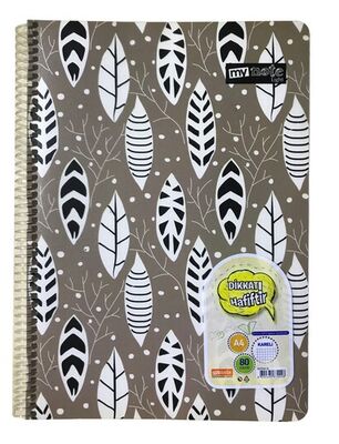 Mynote Hafif Yaprak Metod Defter Spiralli PP Kapak Kareli 80 Yaprak - 5