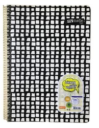 Mynote Hafif Yaprak Metod Defter Spiralli PP Kapak Kareli 80 Yaprak M:6