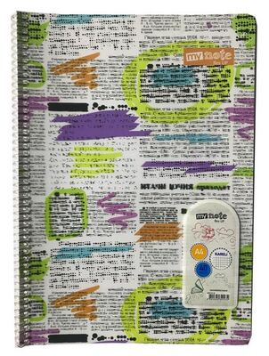 Mynote Metod Defter Spiralli PP Kapak Kareli 40 Yaprak - 2