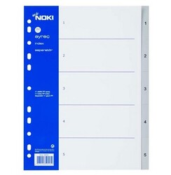 Noki A4 Plastik Seperatör 5 Rakamlı