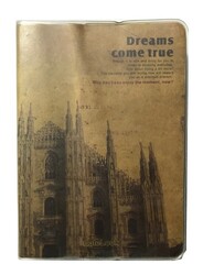 Notelook 9,5x13 cm PP Kapak Kraft Yaprak Defter Düz 100 Yaprak M:2