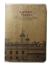 Notelook 9,5x13 cm PP Kapak Kraft Yaprak Defter Düz 100 Yaprak