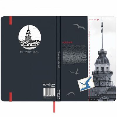 Notelook Defter A5 İstanbul Kuleler Kız Kulesi , Çizgisiz 100 Yaprak - 3