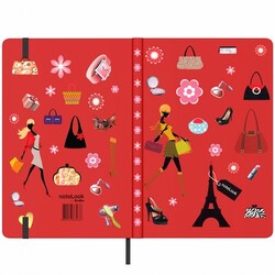 Notelook Defter A5 Paris Alışveriş , Çizgili 100 Yaprak - 3