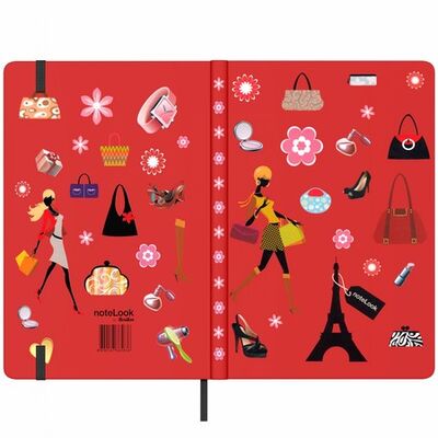 Notelook Defter A5 Paris Alışveriş , Çizgili 100 Yaprak - 3