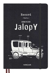 Notelook Defter A5 Tekstil Kapak Jalopy ,  Çizgili 100 Yaprak