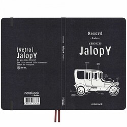 Notelook Defter A5 Tekstil Kapak Jalopy ,  Çizgili 100 Yaprak - 3