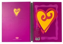 Notte A4 Spiralli Sert Kapak 5 Konulu (5 Çizgili) Defter 150 Yaprak - 2