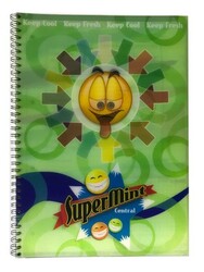 Paco A4 PP Kapak 3 Boyutlu Spiralli Defter Kareli 72 Yaprak M:2