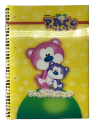 Paco A4 PP Kapak 3 Boyutlu Spiralli Defter Kareli 72 Yaprak - 3