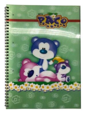 Paco A4 PP Kapak 3 Boyutlu Spiralli Defter Kareli 72 Yaprak - 5