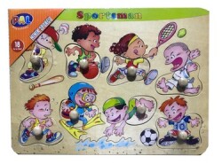 Pal Ahşap Puzzle  Spor Çeşitlerini Öğren