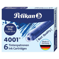 Pelikan Dolma Kalem Kartuşu 4001 Mavi 6'lı