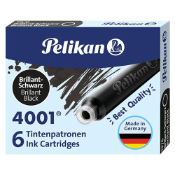 Pelikan Dolma Kalem Kartuşu 4001 Siyah 6'lı