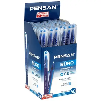 Pensan 2270 Büro Tükenmez Kalem, 1 mm, Mavi - 2