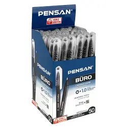 Pensan 2270 Büro Tükenmez Kalem, 1 mm, Siyah - 2