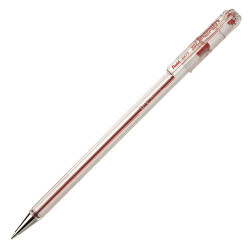 Pentel BK77 Çelik Uç Tükenmez Kalem, 0.7 mm, Kırmızı