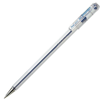 Pentel BK77 Çelik Uç Tükenmez Kalem, 0.7 mm, Mavi - 1