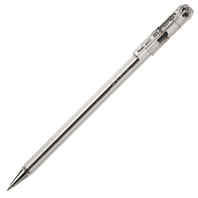 Pentel BK77 Çelik Uç Tükenmez Kalem, 0.7 mm, Siyah - 1