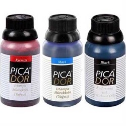Picador Istampa Mürekkebi, 30 cc Siyah