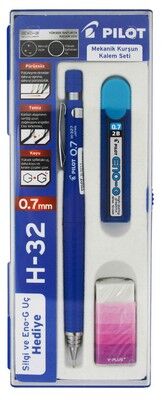 Pilot H32 Mekanik Kurşun Kalem Set, 0.7 mm - 1