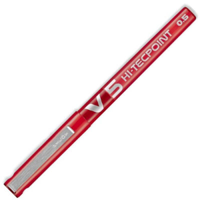 Pilot V5 İğne Uçlu Roller Kalem, Kırmızı - 1